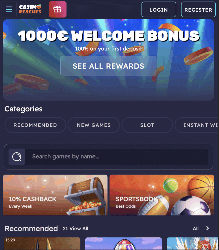 casino peaches lobby